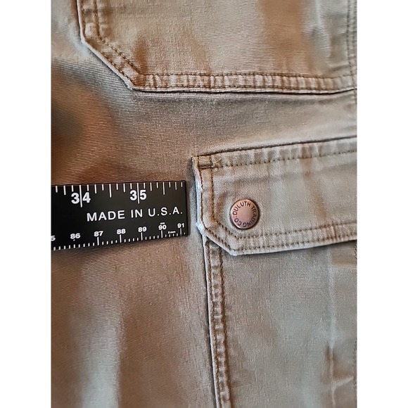 Duluth Trading Cargo‎ Pant Curvesetter Canvas Utility Casual Brown Womens 8x31 - Picture 15 of 16